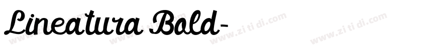 Lineatura Bold字体转换